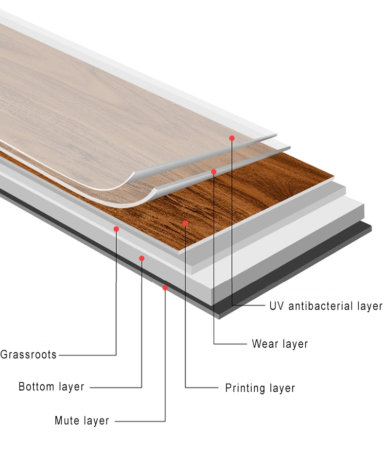 Vinyl Tile Plank PVC Floor Dry Back Flooring