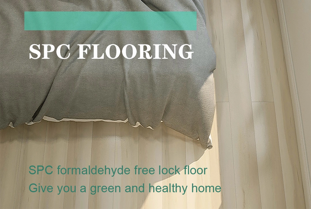 Waterproof Durable Healthy Wooden Plastic PVC Lvt Spc Click Vinyl Spc Laminated Flooring for Commercial Decoration