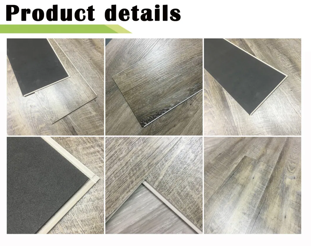100% Waterproof Virgin Unilin Valinge 5g Easy Click Vinyl PVC Flooring/Spc Flooring Spc Lvt EVA Rvp IXPE PVC Rigid Vinyl Plank Flooring Tiles Manufacturer