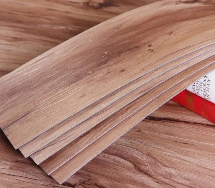 2mm 3mm 4mm 5mm Self-Adhesive PVC Wood Luxury Vinyl Tile Plank Flooring